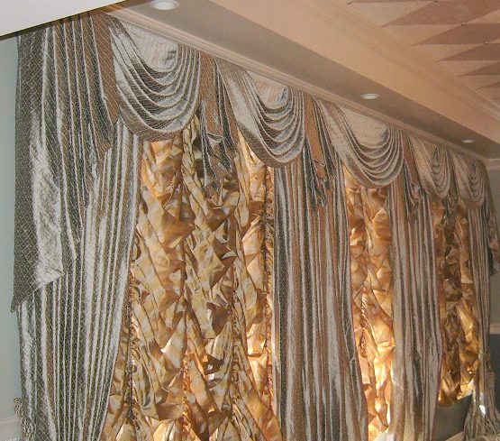 Formal Pleated Swags and Jabots, Panels, and Austrian Shades