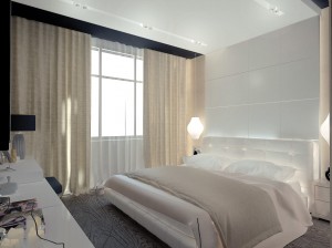 Drapery Panels in Master Bedroom