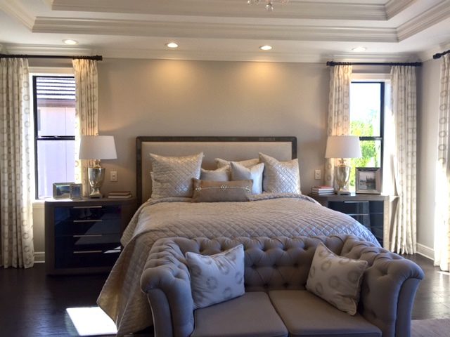 Master Bedroom Panels, Bedding, & Pillows