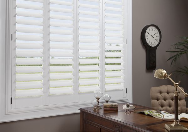 NewStyle® Hybrid Plantation-Style Shutters in Office