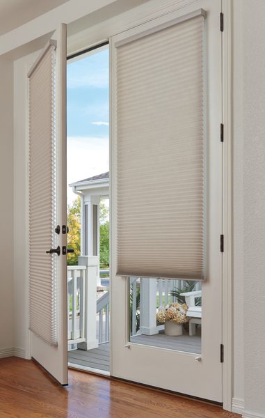 Duette® Honeycomb Shades on French Doors