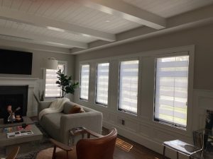 Alta Banded Dual Shades in Family Room