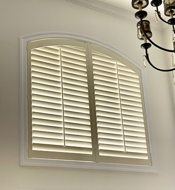 Norman Window Fashions Woodlore Plus Composite Shutters in Foyer - High Installation